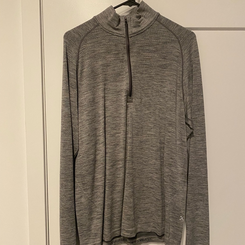 Men’s Lululemon Metal Vent Tech Quarter Zip Gray